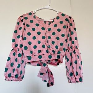 Potkadot Crop Top